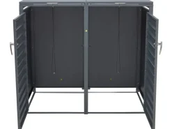 Mülltonnenboxen|Mülltonnenbox 2er Metall 116 x 132 x 80 cm