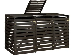 Mülltonnenbox für 3 Tonnen Anthrazit imprägniert* Clearance