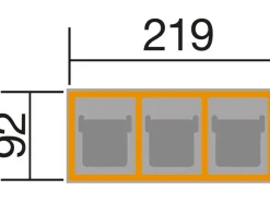 Mülltonnenbox für 3 Tonnen Anthrazit imprägniert* Clearance