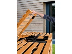 Mülltonnenboxen|Mülltonnenbox für 3 Tonnen Honigbraun imprägniert