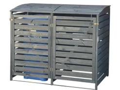 Mülltonnenbox Vario III für 2 Tonnen Anthrazit*Promadino Clearance