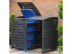 Mülltonnenbox Vario III für 2 Tonnen Anthrazit*Promadino Clearance