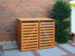 Promadino Mülltonnenboxen|Mülltonnenbox Vario V für 2 Tonnen