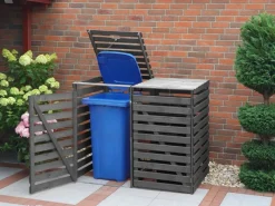 Promadino Mülltonnenboxen|Mülltonnenbox Vario V für 2 Tonnen