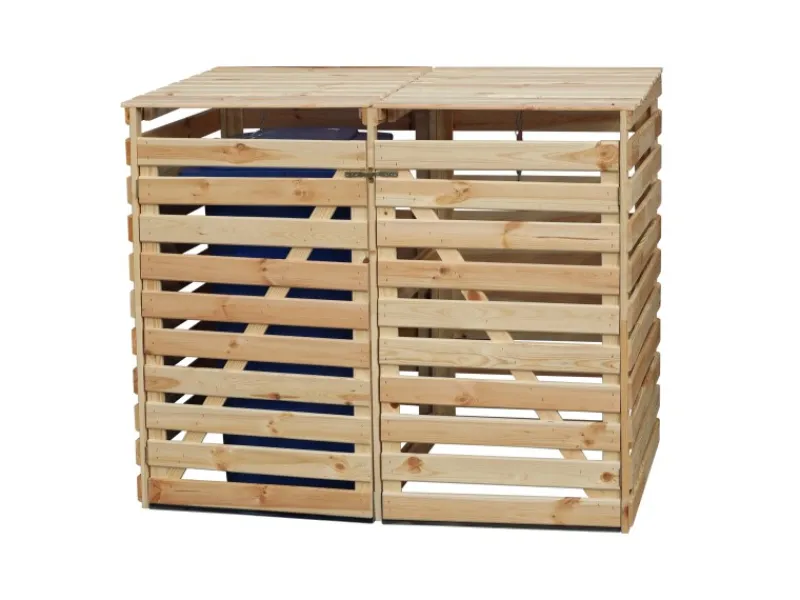 Mülltonnenbox Vario V für 2 Tonnen*Promadino Hot