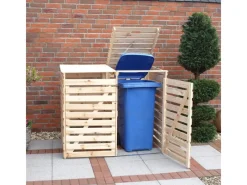 Mülltonnenbox Vario V für 2 Tonnen*Promadino Hot