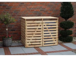 Mülltonnenbox Vario V für 2 Tonnen*Promadino Hot