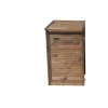 Mülltonnenbox Zusatz 1 Tonne 132 cm x 75 cm x 97 cm Braun*Andrewex Online