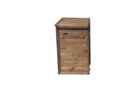 Mülltonnenbox Zusatz 1 Tonne 132 cm x 75 cm x 97 cm Braun*Andrewex Online