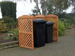 Mülltonnen-Spalier Rex 171 cm x 79 cm x 127 cm für 2 Tonnen*Promadino