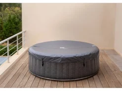 Mobiler Whirlpool OTTOMAN Rattan Design Ø 204 x 70 cm f. 6 Pers.* New