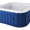 Mobiler Whirlpool SQUARE NAVY Marineblau 158 x 158 x 68 cm f. 4 Pers.* Outlet
