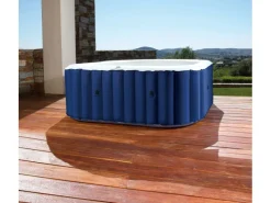 Mobiler Whirlpool SQUARE NAVY Marineblau 158 x 158 x 68 cm f. 4 Pers.* Outlet