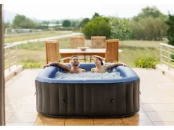 Mobiler Whirlpool Tekapo 158 cm x 158 cm x 68 cm 4 Personen Anthrazit* Online