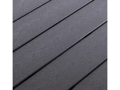 Aluminium Gartentisch ANTHRAZIT und SCHWARZ Esstisch Gartenmöbel Tisch Holzimitat NON WOOD wetterfest 90x90x74cm*Mojawo Best