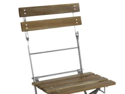 Mojawo Bierzeltgarnituren|Biergarten Klappstuhl Gartenstuhl AKAZIE STAHL pulverbeschichtet