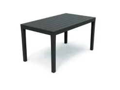 Bistrotisch Kunststoff 138x80x72cm ANTHRAZIT RECHTECKIG Balkontisch Gartentisch Terrassentisch Outdoortisch Campingtisch*Mojawo Discount