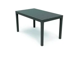 Bistrotisch Kunststoff 138x80x72cm ANTHRAZIT RECHTECKIG Balkontisch Gartentisch Terrassentisch Outdoortisch Campingtisch*Mojawo Discount