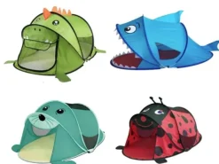 Pop Up Wurfzelt Strandmuschel Sonnenschutz Camping Windschutz Outdoor rot UV 50+ L182xB100xH86cm*Mojawo Sale