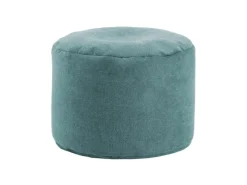 mokebo Sitzkissen|Pouf Hocker o Bodenkissen Der Ruhepouf Sitzhocker rund und Fußhocker fürs Wohnzimmer Leichter Sitzpouf aus Stoff in