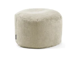 Pouf oder Sitzhocker aus Cord Der Faule Lenz Fußhocker in mit EPS-Perlen Füllung*mokebo Best