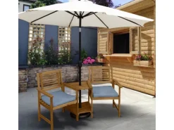 Monstershop Gartenbänke|Loveseat Gartenbank mit Kissen