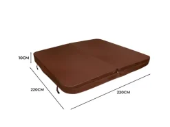 2.2m Whirlpool Abdeckung Braun*Monstershop Clearance