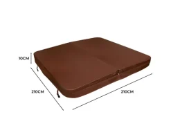 Monstershop Outdoor Whirlpools|2.1m Whirlpool Abdeckung Braun