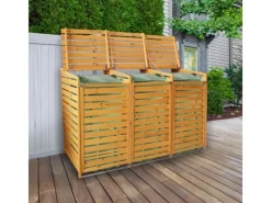 Mülltonnenverkleidung Mülltonnenbox für 3 Tonnen*Monstershop Sale