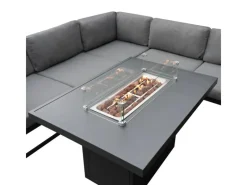 Monstershop Gartenmöbel-Sets|Lounge-Gartenmöbel|Modulares Gartenlounge Set mit integrierter Feuerstelle