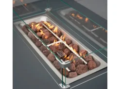 Monstershop Gartenmöbel-Sets|Lounge-Gartenmöbel|Modulares Gartenlounge Set mit integrierter Feuerstelle