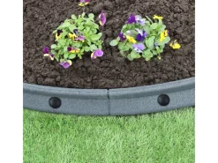 Monstershop Weitere Gartenhelfer|Rasenkante Beeteinfassung Schwarz 14 Stück