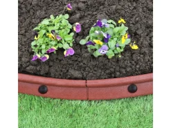 Monstershop Weitere Gartenhelfer|Rasenkante Beeteinfassung Schwarz 16 Stück