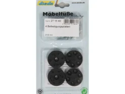 Montageplatte Kunststoff Schwarz 4 Stück*Dieda Best