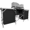 24Move Campingzubehör|Campingküche Campo Faltbar Alu Arbeitsplatte Staufächer