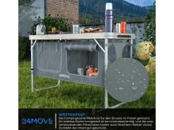 Campingküche Outdoorküche mit Arbeitsplatte Klappbar*24Move Online