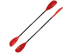 24Move Wassersport|Bootssport|Doppelpaddel Aluminium Paddel Stand-Up Paddling Kajak 220CM Verstellbar Rot