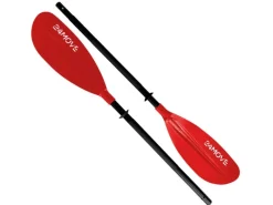 24Move Wassersport|Bootssport|Doppelpaddel Aluminium Paddel Stand-Up Paddling Kajak 220CM Verstellbar Rot