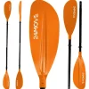 24Move Wassersport|Bootssport|Doppelpaddel Aluminium Paddel Stand-Up Paddling Kajak 220CM Verstellbar Koralle