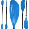 24Move Fitnessgeräte|Wassersport|Doppelpaddel Aluminium Paddel Stand-Up Paddling Kajak 220CM Verstellbar Blau