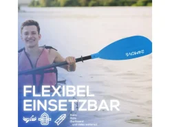 24Move Fitnessgeräte|Wassersport|Doppelpaddel Aluminium Paddel Stand-Up Paddling Kajak 220CM Verstellbar Blau
