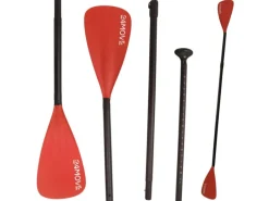Paddel Doppelpaddel 2in1 - SUP Stand Up Board- Kajak - Aluminium 230cm - Rot*24Move New