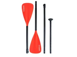 Paddel Doppelpaddel 2in1 - SUP Stand Up Board- Kajak - Aluminium 230cm - Rot*24Move New