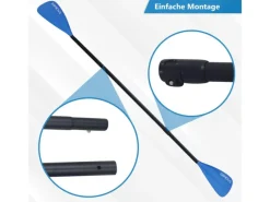 Paddel Doppelpaddel 2in1 - SUP Stand Up Board- Kajak - Aluminium 230cm - Blau*24Move Discount