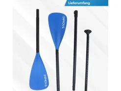 Paddel Doppelpaddel 2in1 - SUP Stand Up Board- Kajak - Aluminium 230cm - Blau*24Move Discount