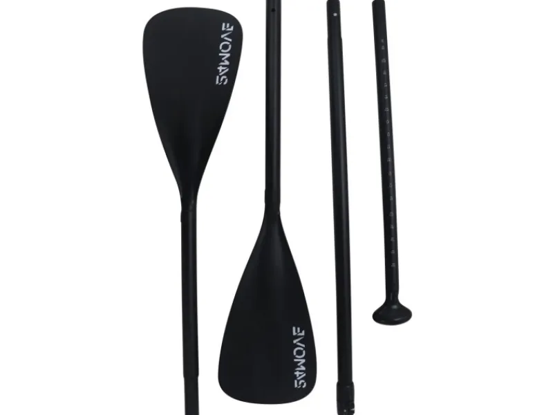 Paddel Doppelpaddel 2in1 - SUP Stand Up Board- Kajak - Aluminium 230cm - Schwarz*24Move Online