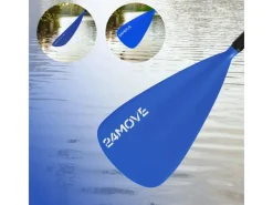 24Move Wassersport|Paddel Einzelpaddel - SUP Stand Up Board Stechpaddel - Aluminium 210cm - Blau