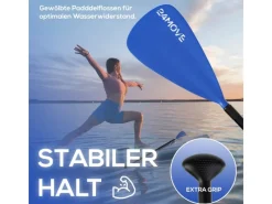 24Move Wassersport|Paddel Einzelpaddel - SUP Stand Up Board Stechpaddel - Aluminium 210cm - Blau