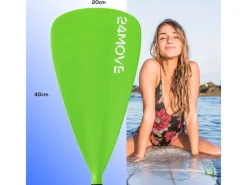 Paddel Einzelpaddel - SUP Stand Up Board Stechpaddel - Aluminium 210cm - Grün*24Move Sale