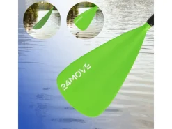 Paddel Einzelpaddel - SUP Stand Up Board Stechpaddel - Aluminium 210cm - Grün*24Move Sale